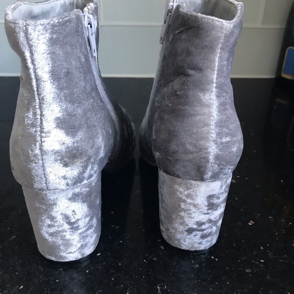 Velvet Grey/Blue Booties - Picture 6 of 8